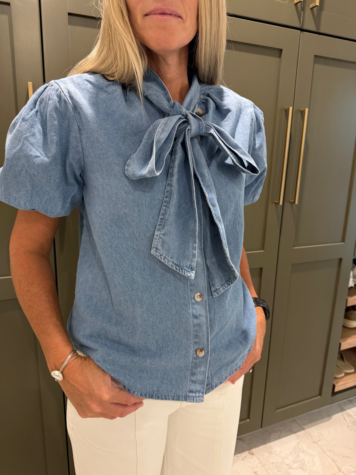 Bluebell Bow Top-TGB
