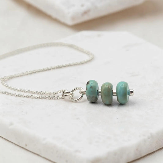 Dainty Turquoise Pendant Necklace - TGBJ
