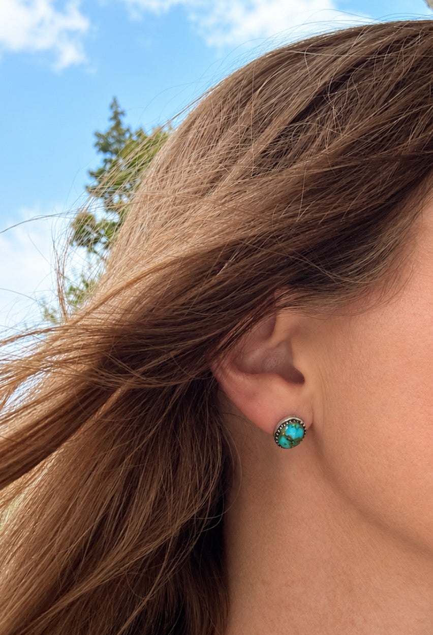 Turquoise Stud Earrings - TGBJ