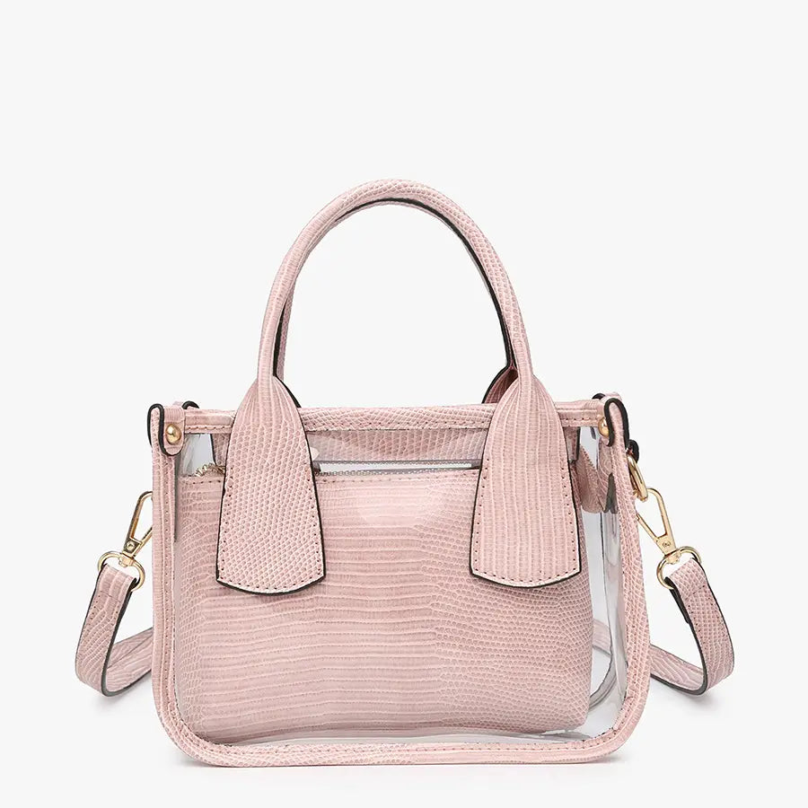 Stacey Clear Satchel With Inner Bag ( Assorted )