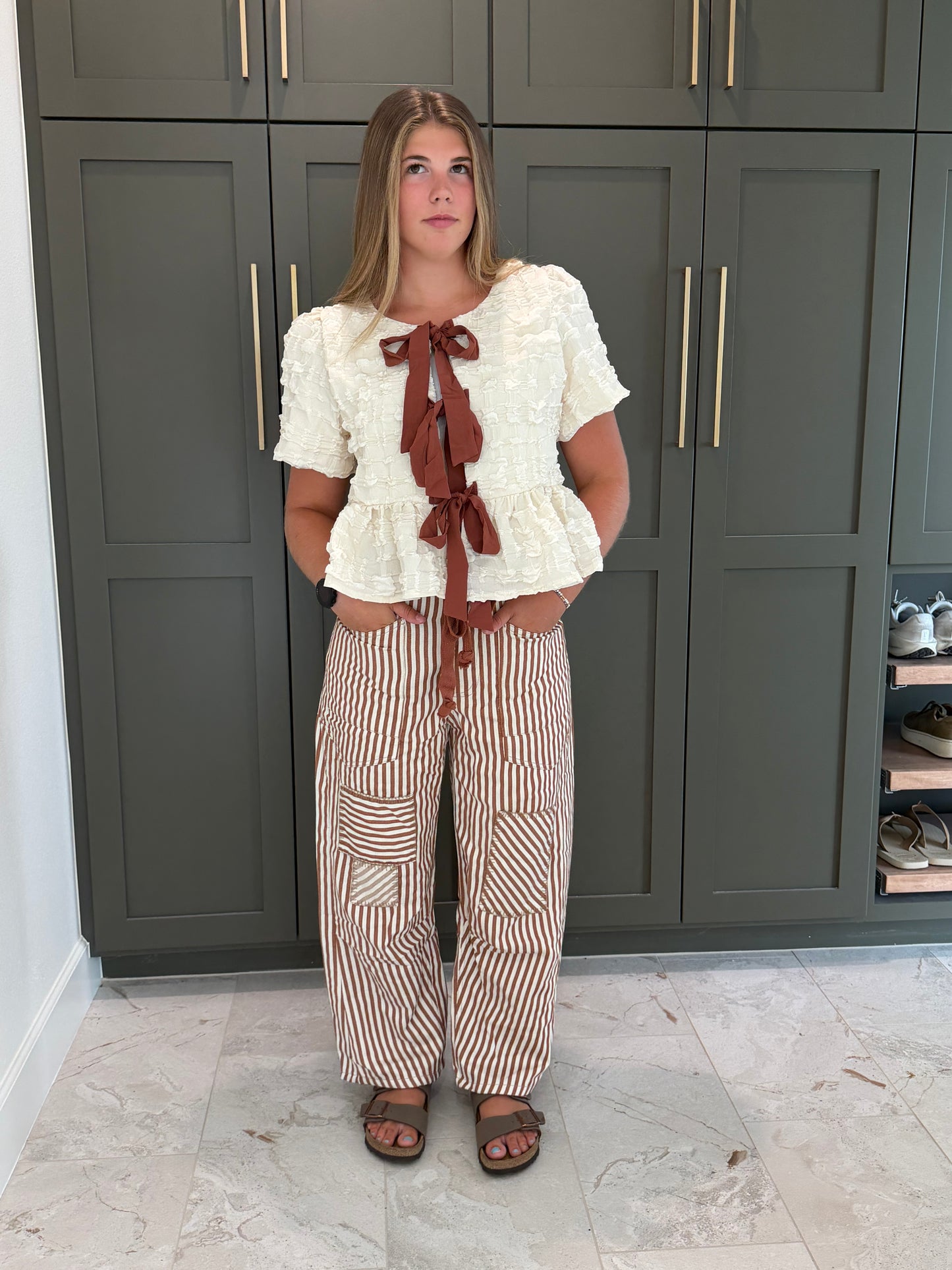 Caramel Stripe Pant-TGB