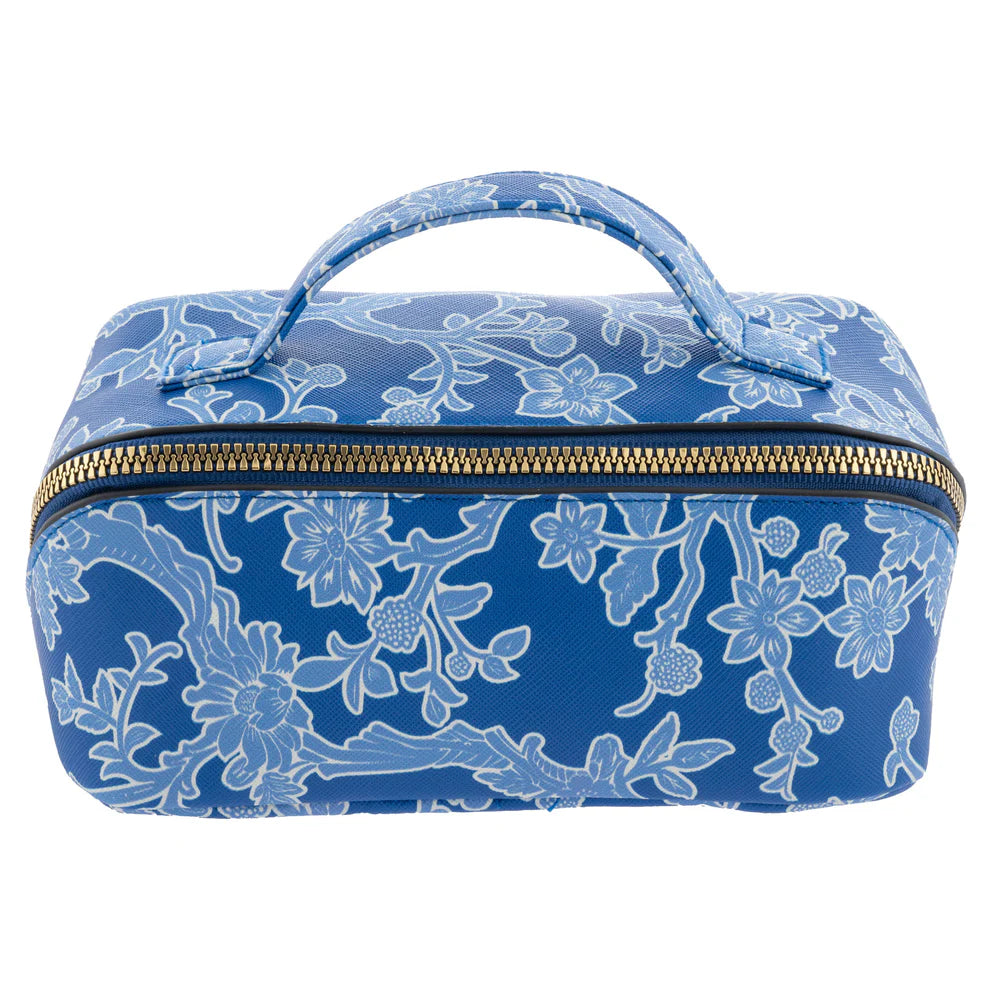 Blue Floral Mini Zip Cosmetic Bags