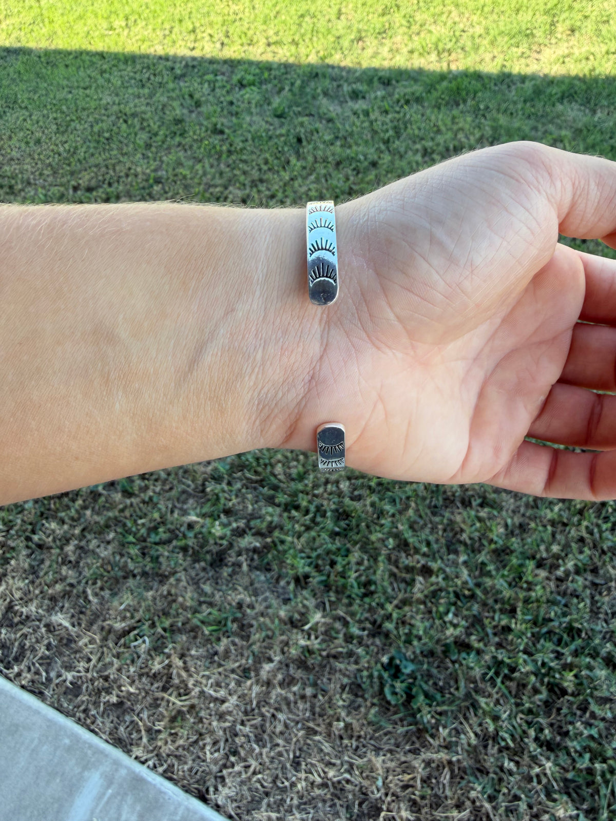 Multi Turquoise Stone Silver Plated Bracelet-TGB