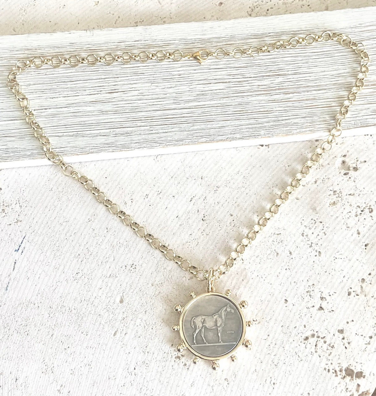 Horse Coin Necklace - TGB