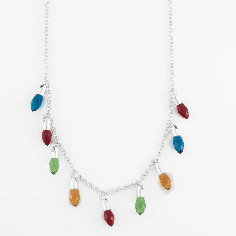 Holiday Christmas Lights Necklace