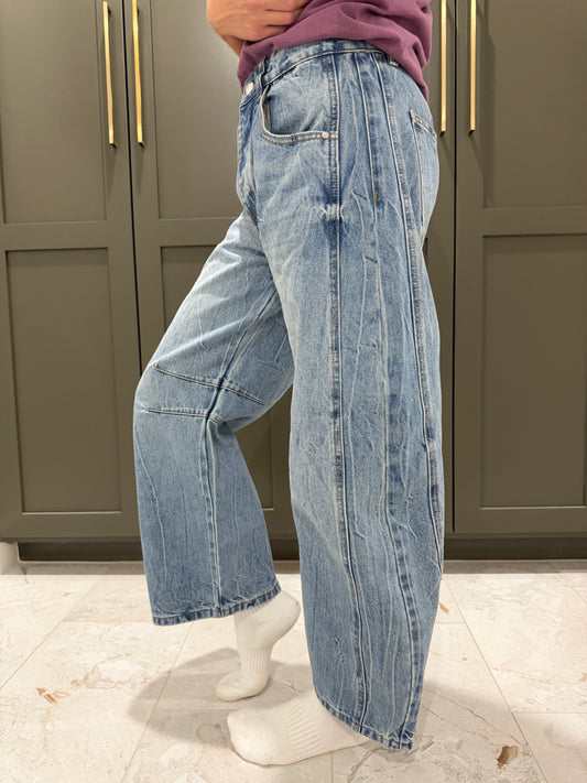 The Alysse Barrel Jeans-TGB