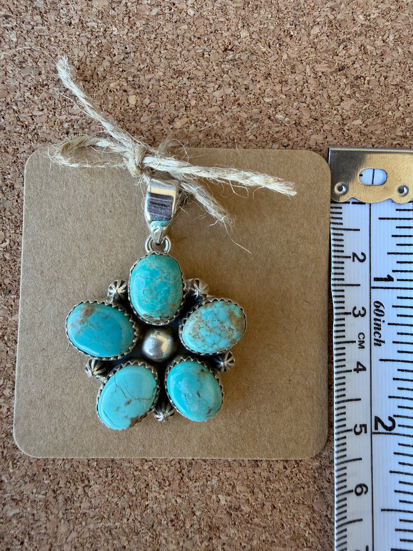 Turquoise Sterling Silver Pendant A-TGB