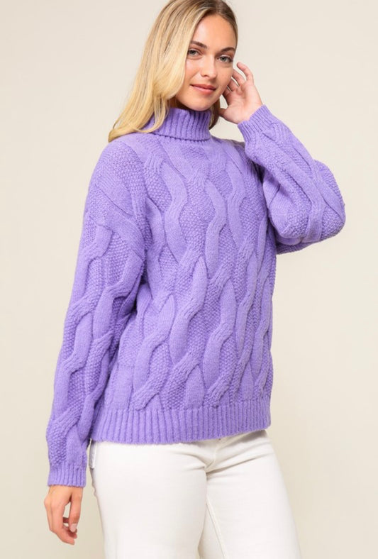 The Pretty in Purple Sweater- Retro Purpose