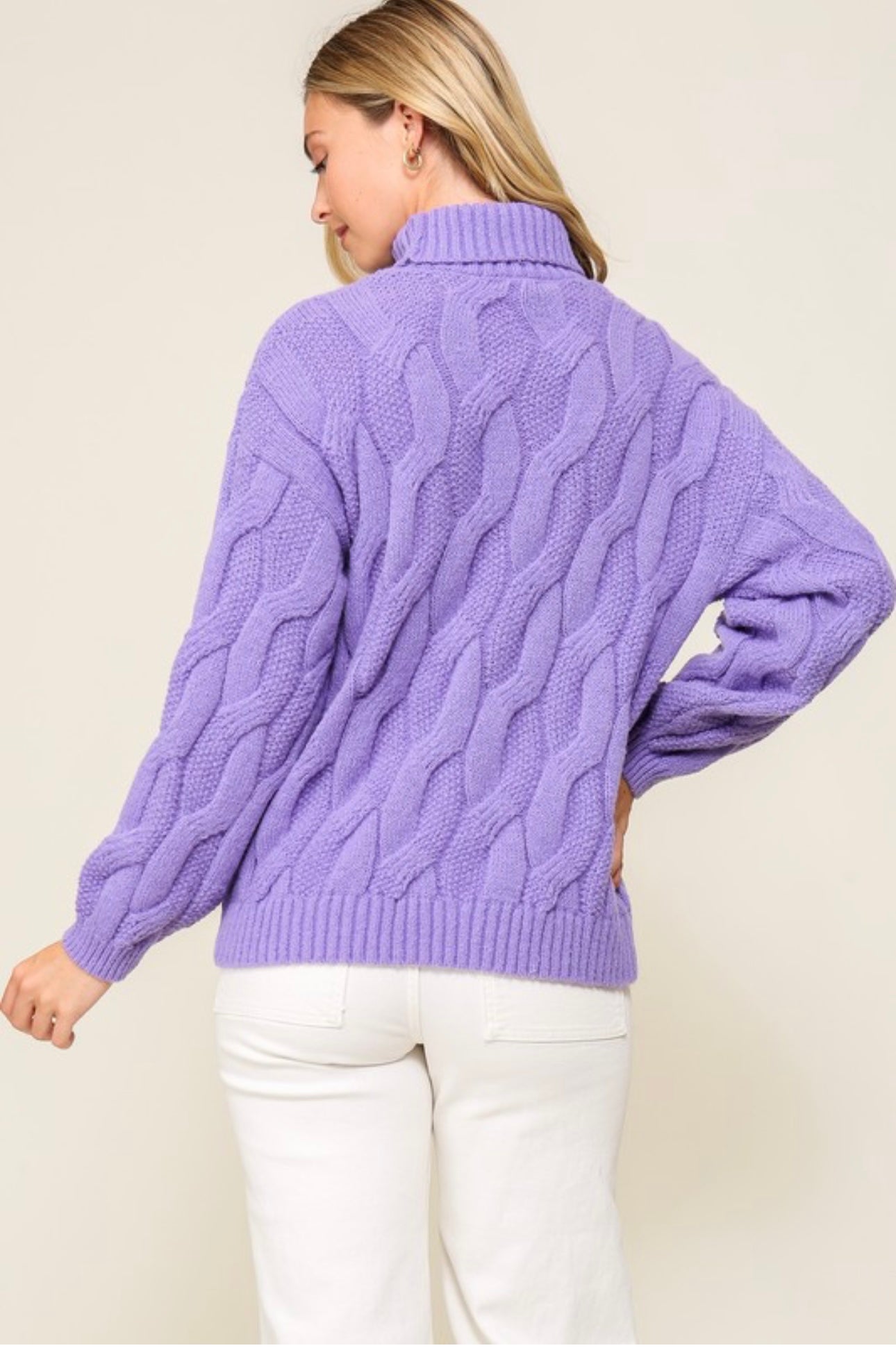 The Pretty in Purple Sweater- Retro Purpose