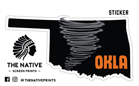 OKLA Tornado Sticker