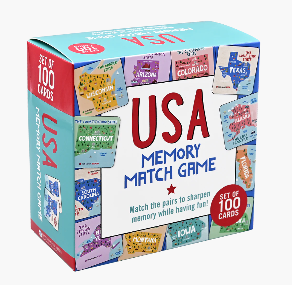 USA Memory Match Game (Set of 100 cards)