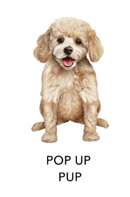 Poodle Pop-Up Card