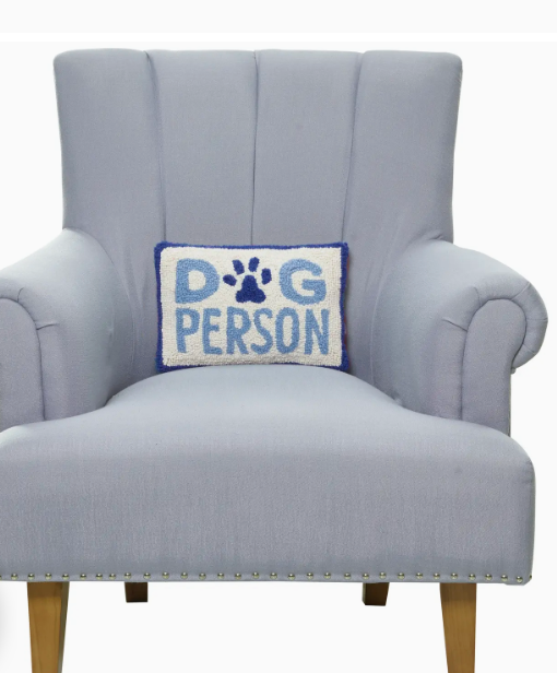 Dog Person Hook Pillow 8" x 12"