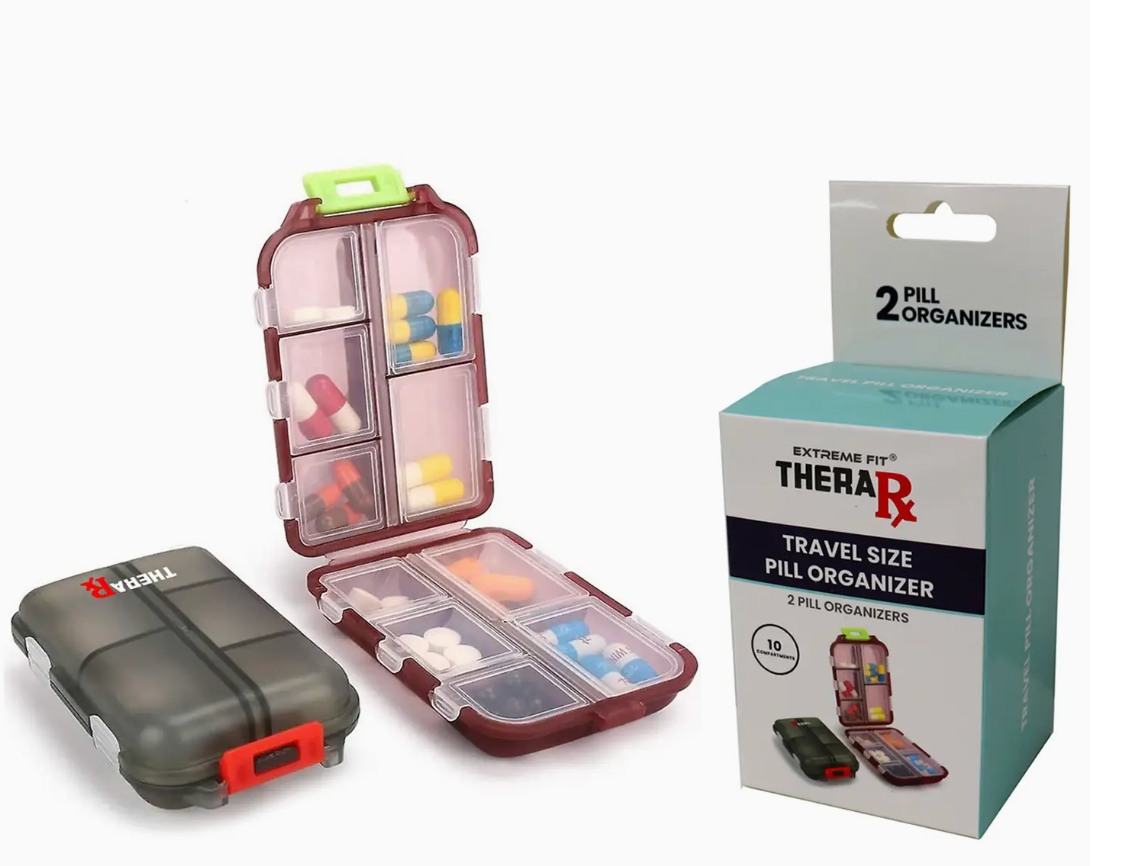 Travel Size Pill Organizer (2-Pack)