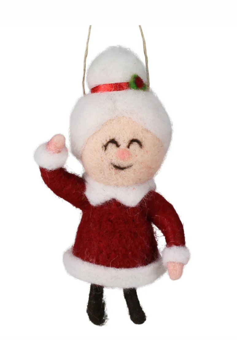 Mrs. Claus Ornament, Felt