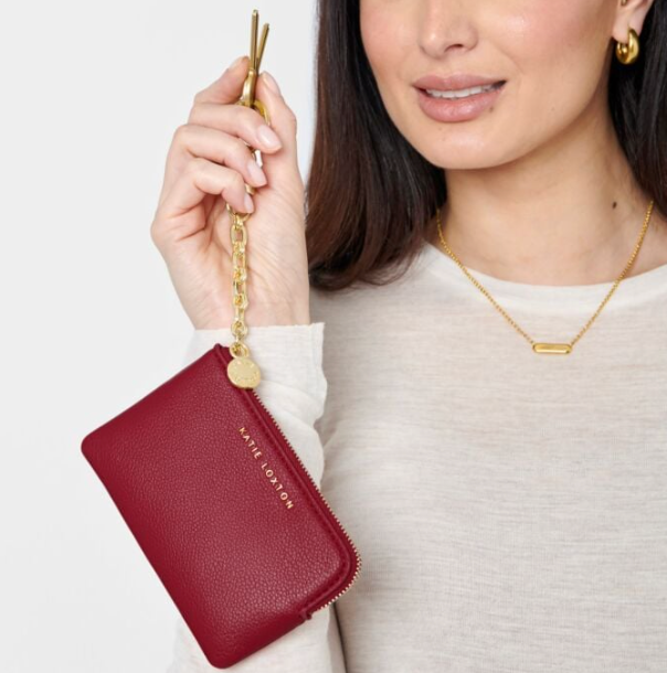 Tilly Keychain Purse ( Garnet Red )