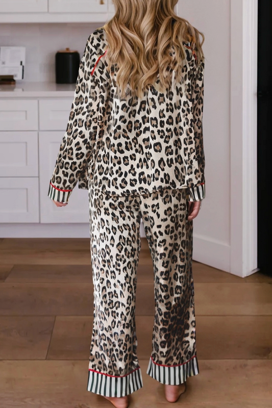 LDC Leopard/Colorblock PJ Set