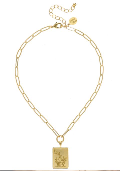 3089G Susan Shaw Medium Paperclip Mahjong Pendant Necklace
