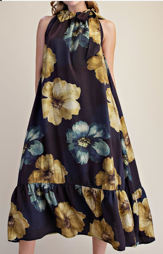 Floral Dress/ Sleeveless