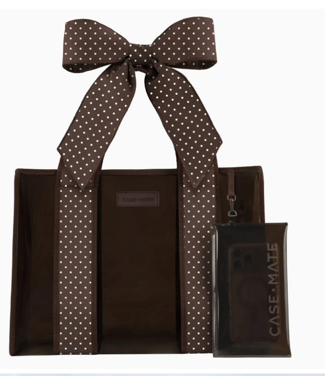 Case Mate Espresso with Polka Dots Jelly Tote