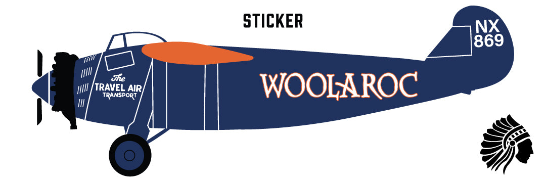 Bartlesville Woolaroc Plane Sticker