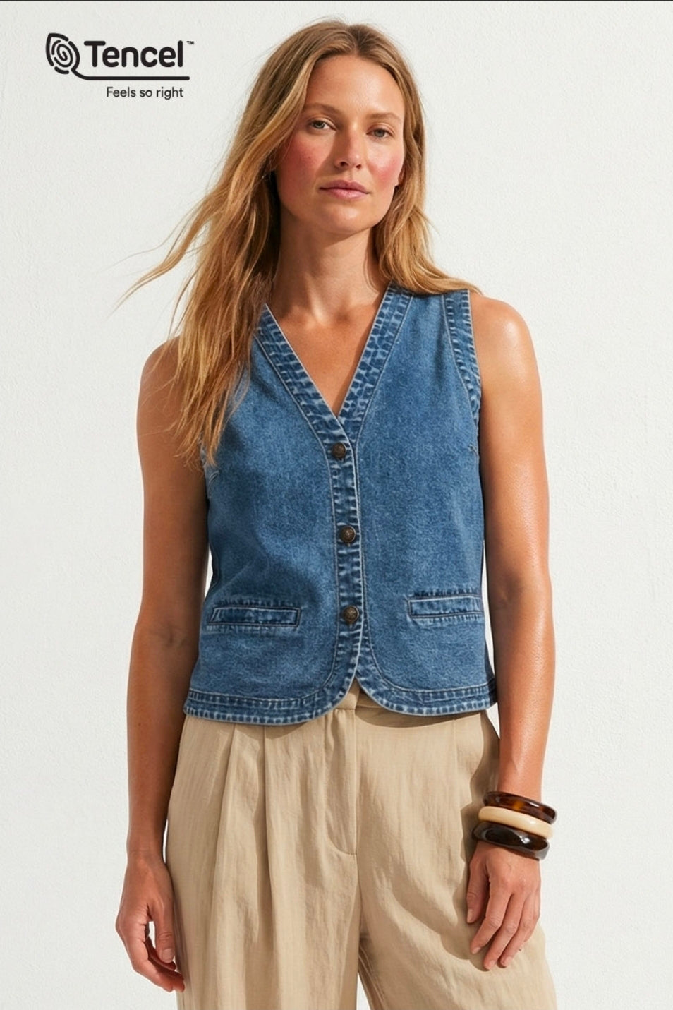 The Chambray Vest IMS