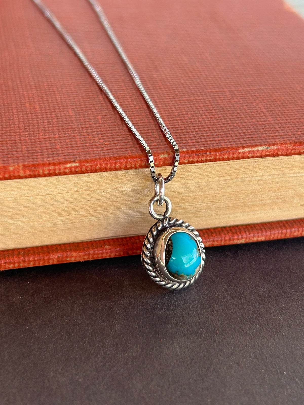 16” Vintage Round Turquoise Necklace - TGBJ