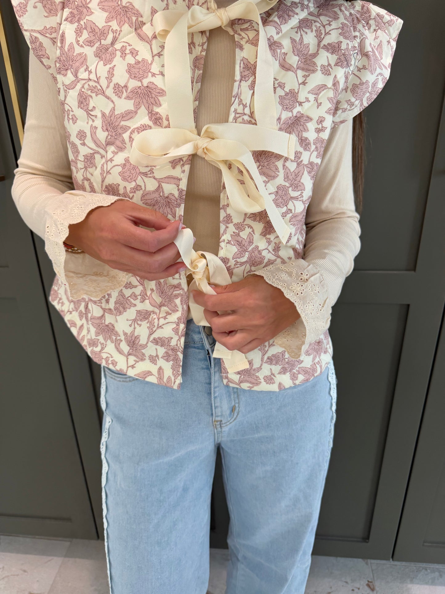 Ava Tie Front Vest