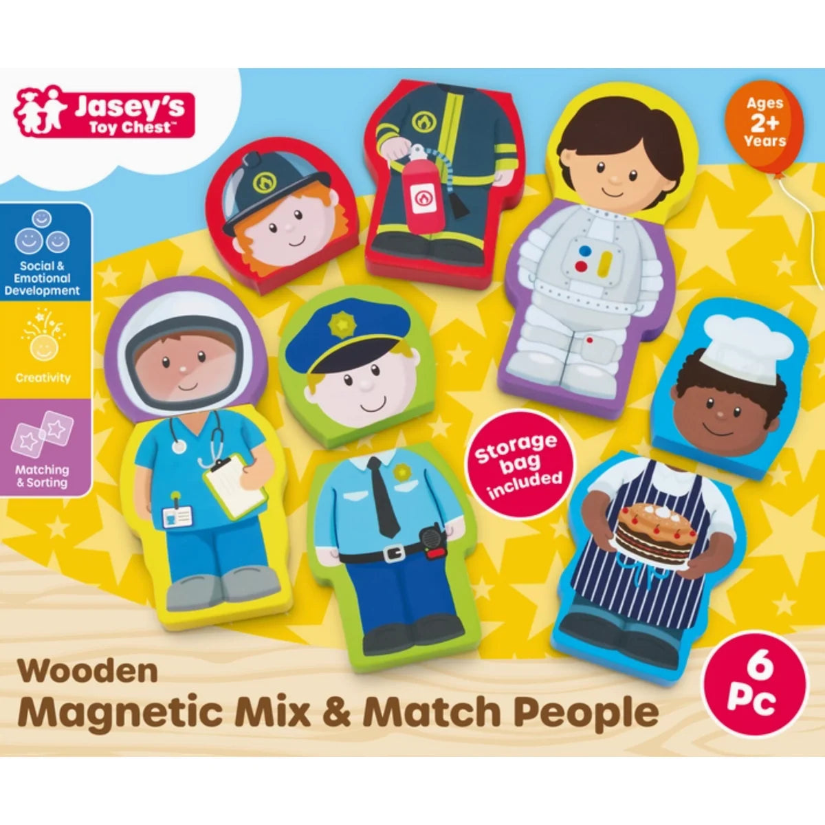 JTC Wooden Magnetic Mix and Match People