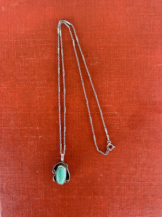 16” Vintage Turquoise Necklace - TGBJ