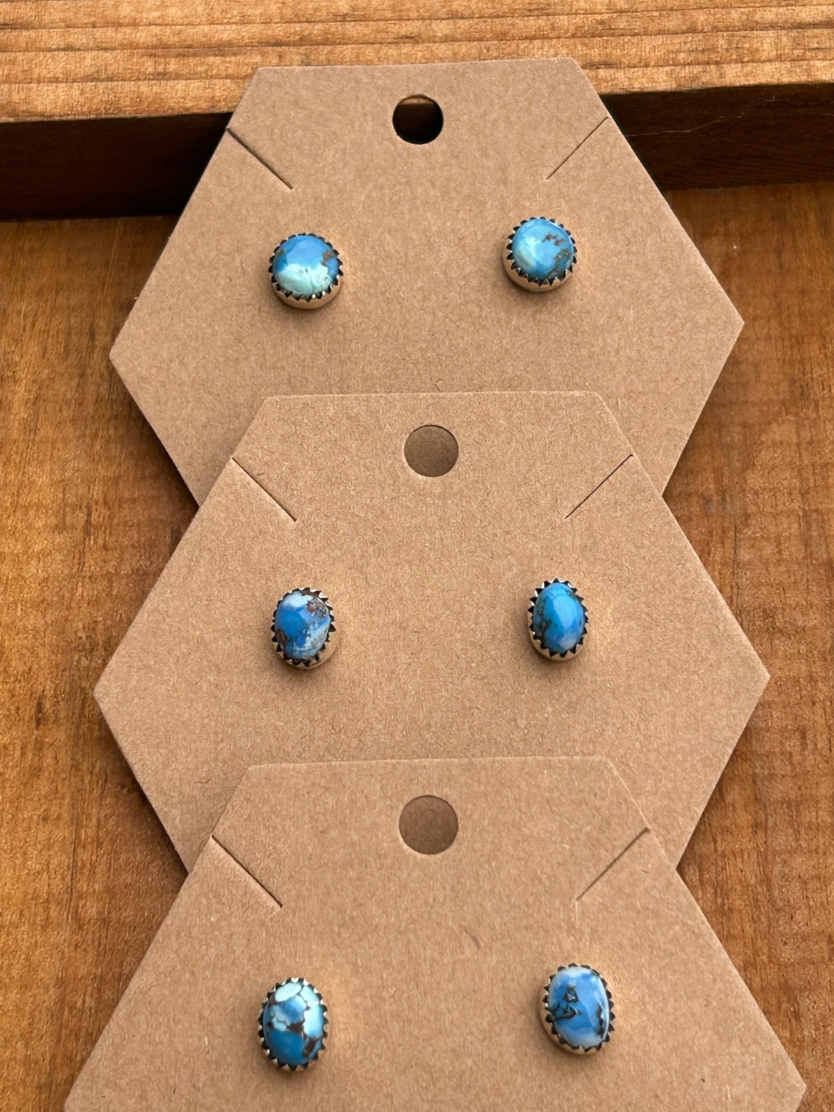 Golden Hills Turquoise Stud Earrings TGBJ