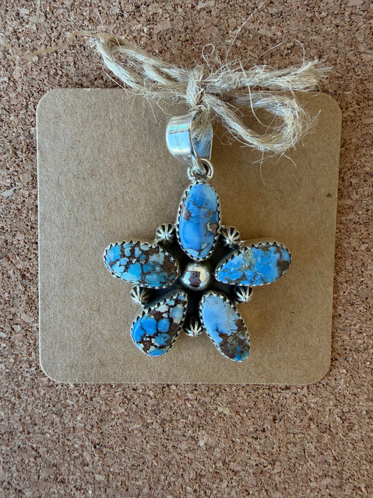 Golden Hills Turquoise Pendant-TGB