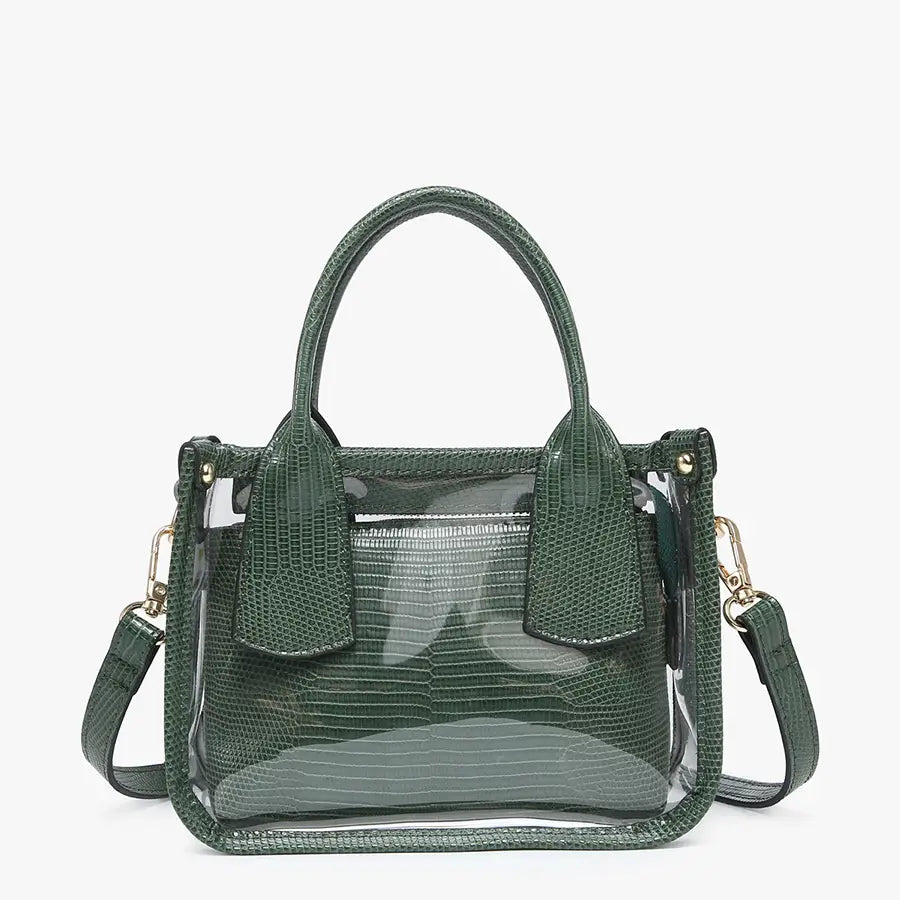 Stacey Clear Satchel With Inner Bag ( Assorted )