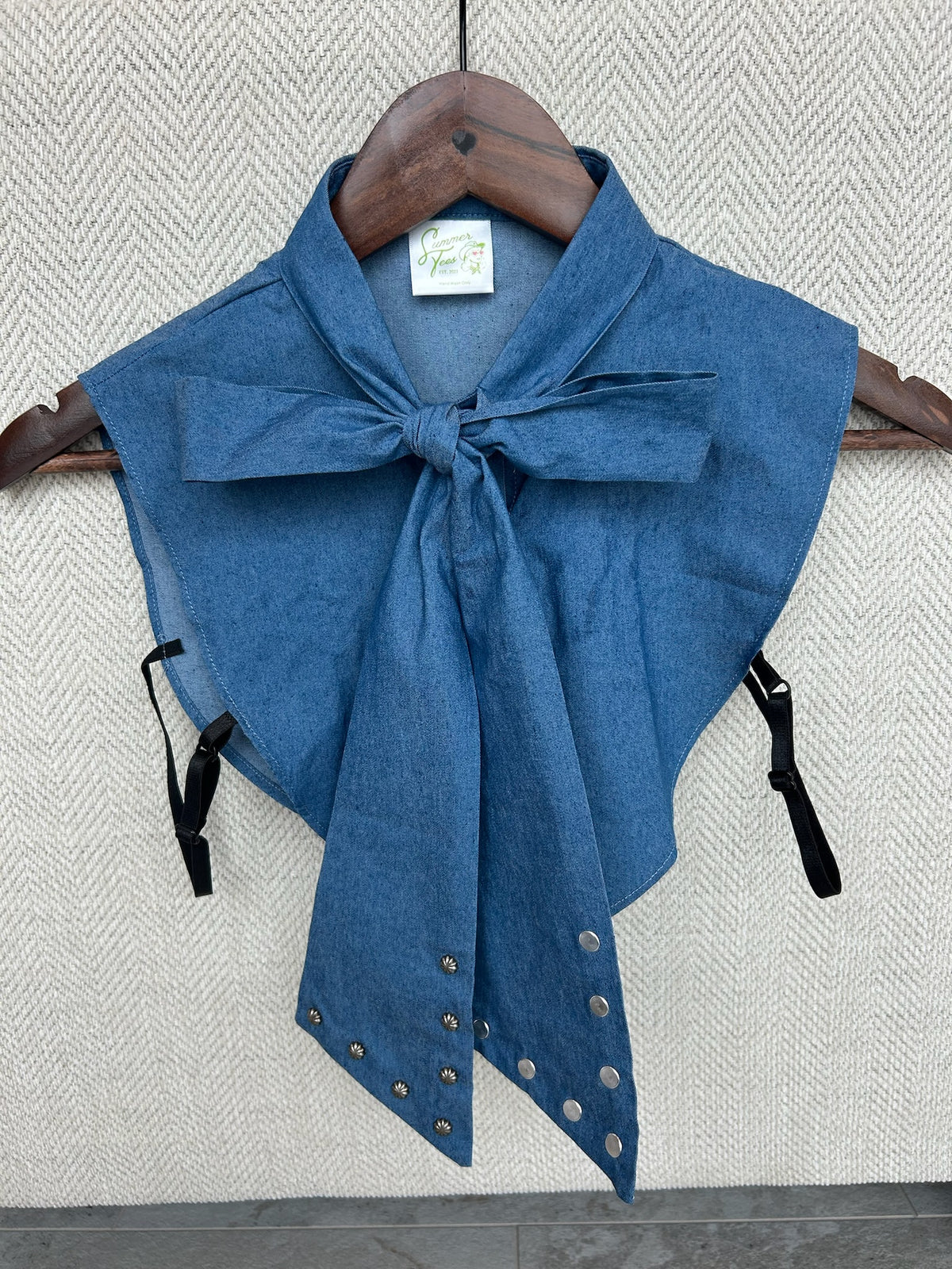 Denim Bow Collar - TGBJ