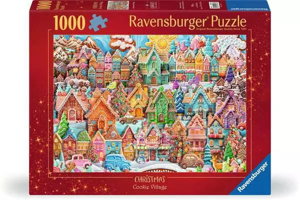 1000 Piece Christmas Cookie Village