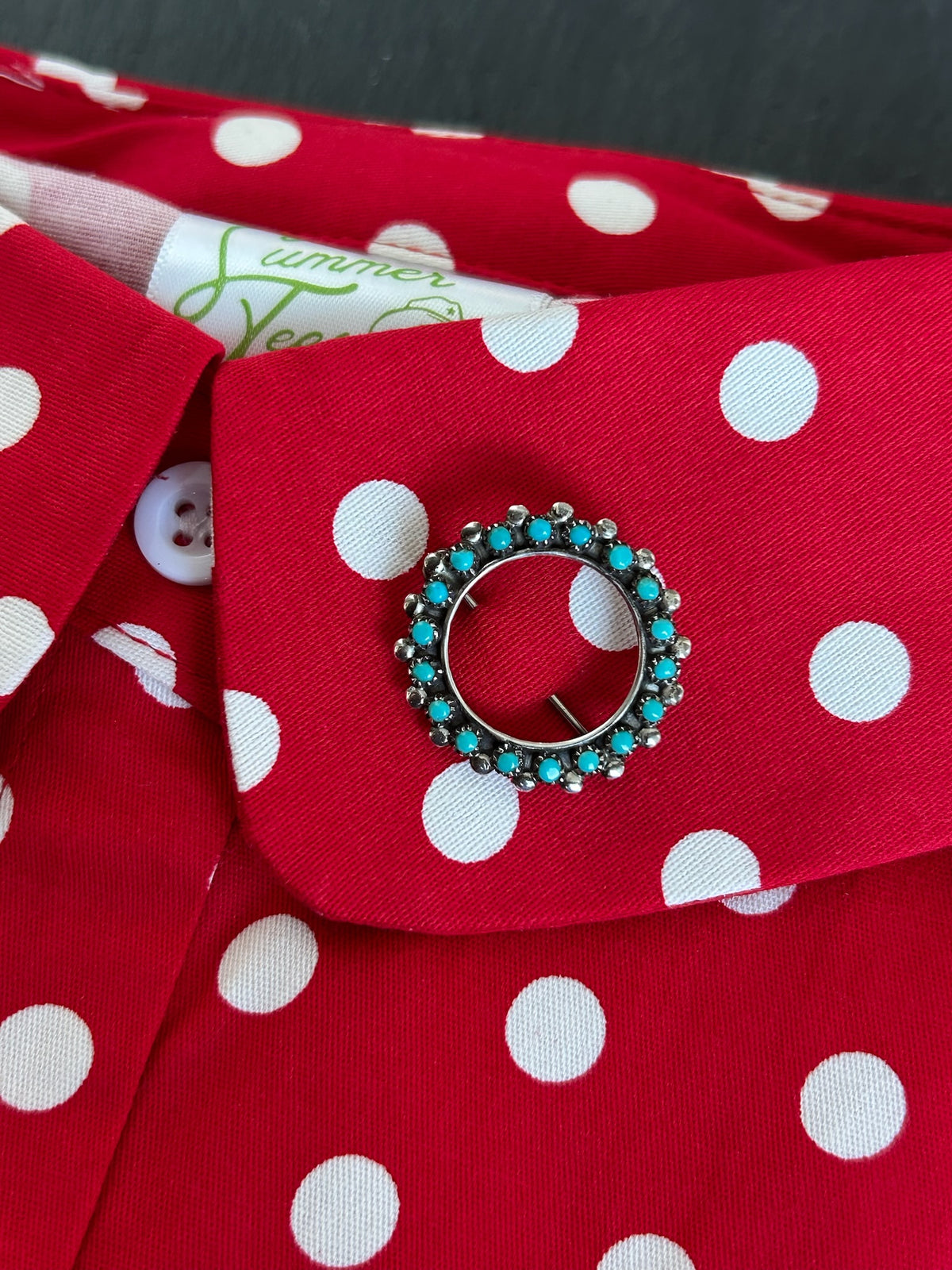 Vintage Turquoise Pin - TGBJ