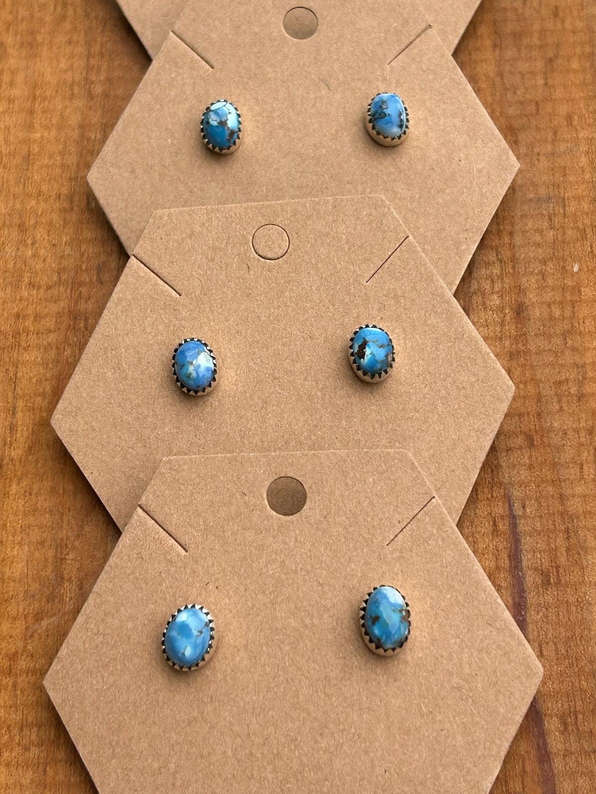 Golden Hills Turquoise Stud Earrings TGBJ