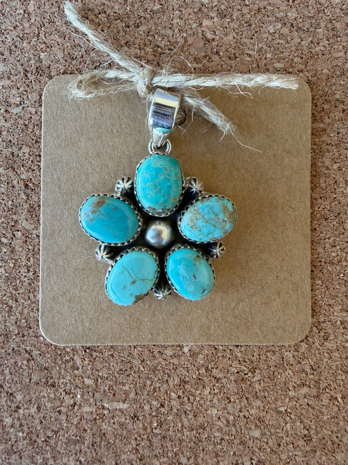 Turquoise Sterling Silver Pendant A-TGB