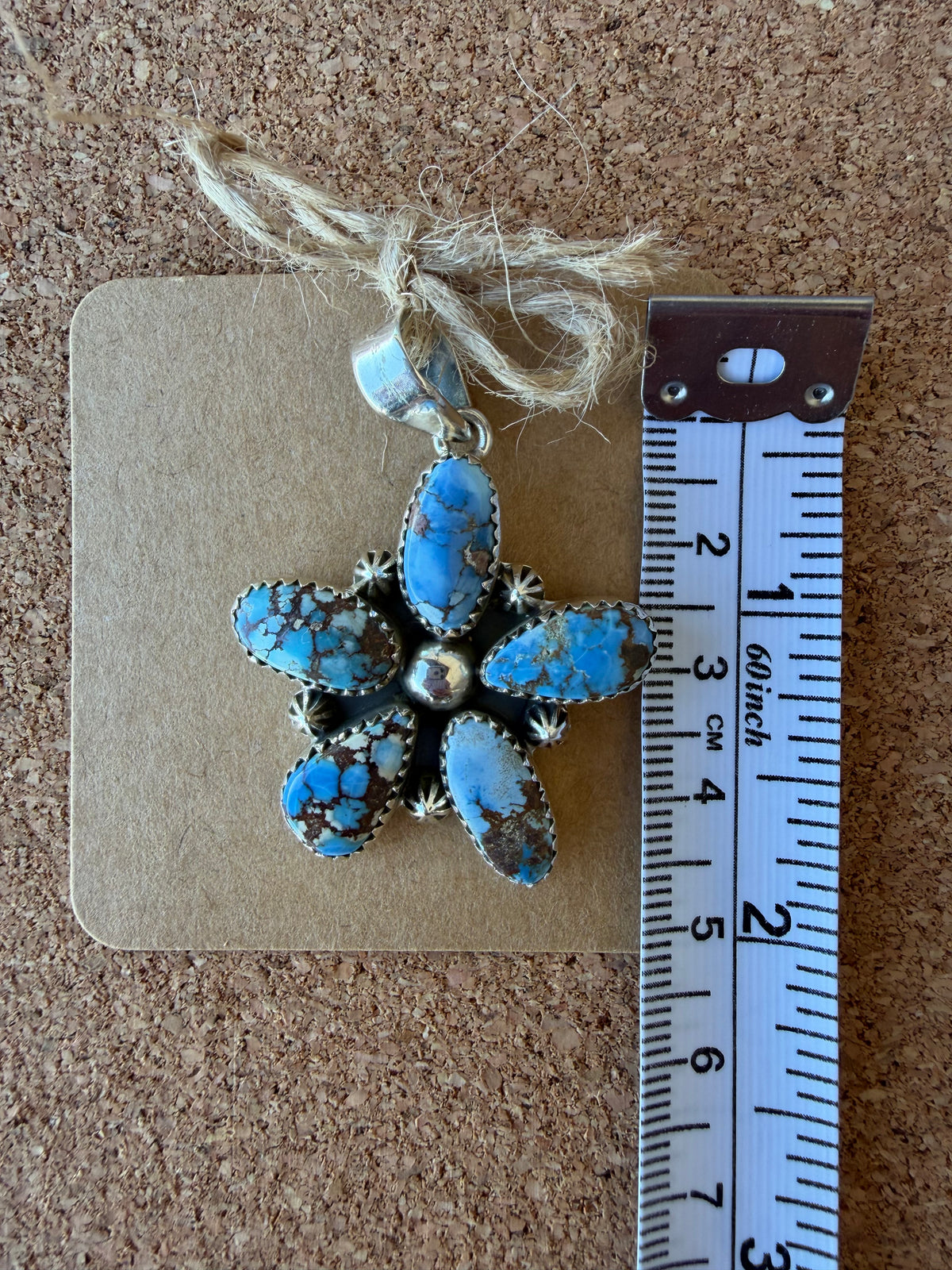 Golden Hills Turquoise Pendant-TGB