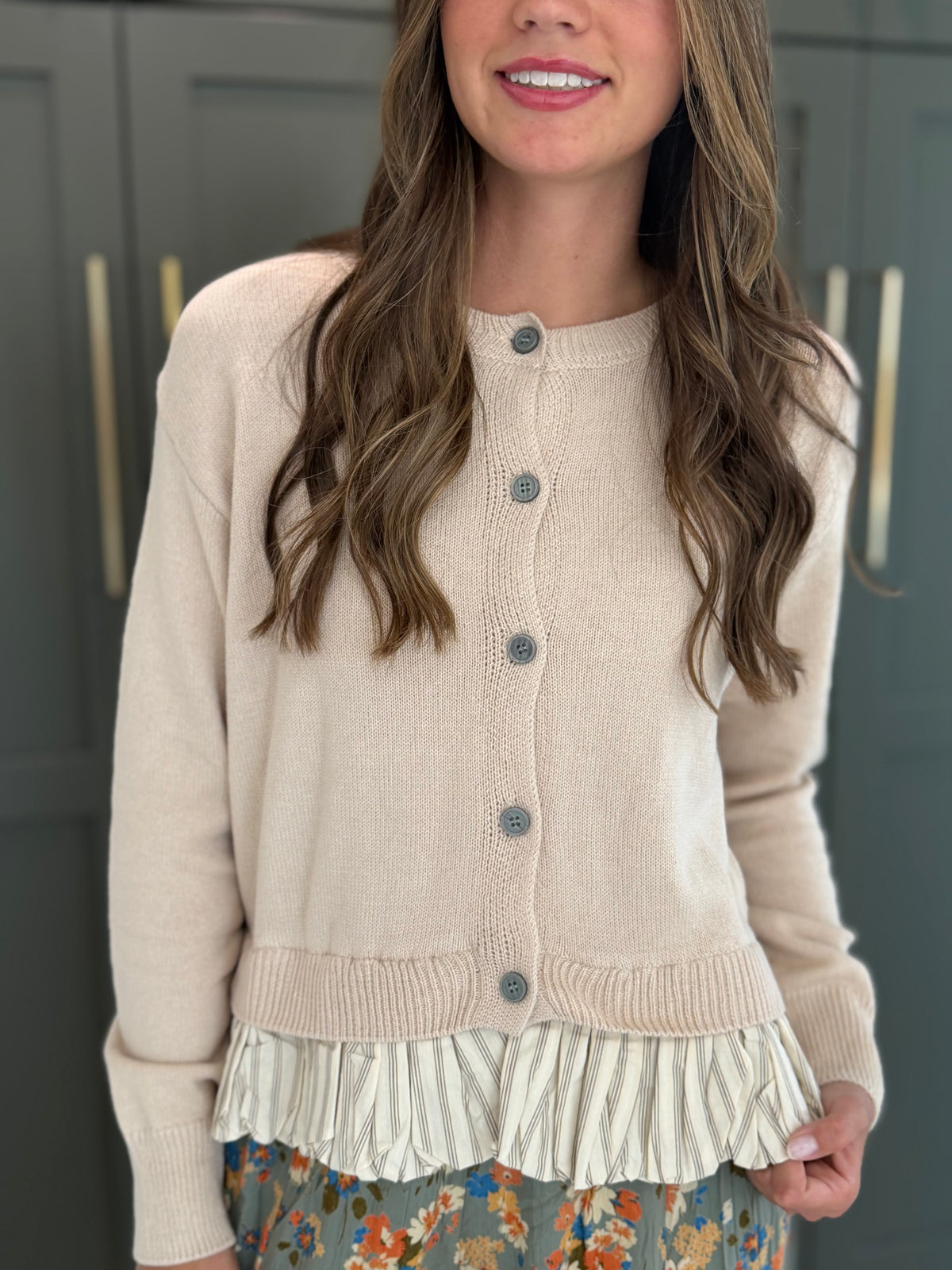 Vanilla Spice Frill Cardigan-TGB