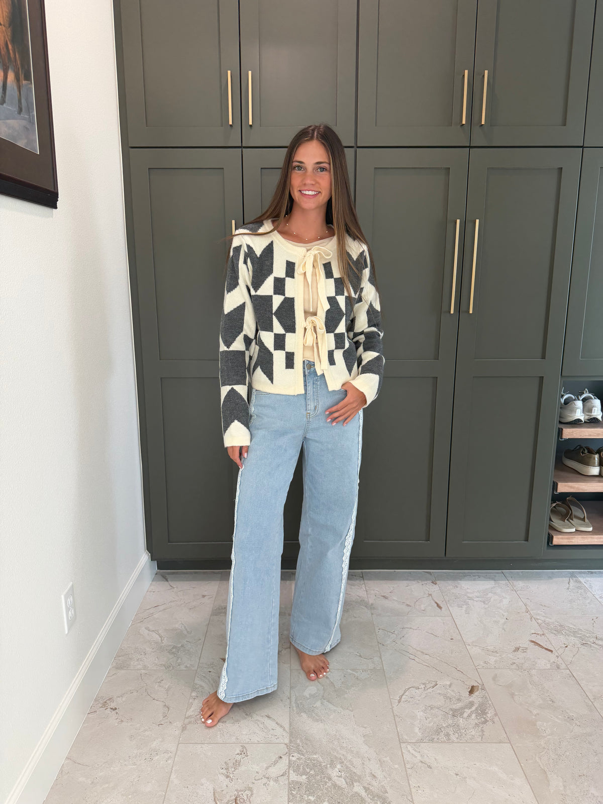 Quilted Ash Cardigan-TGB