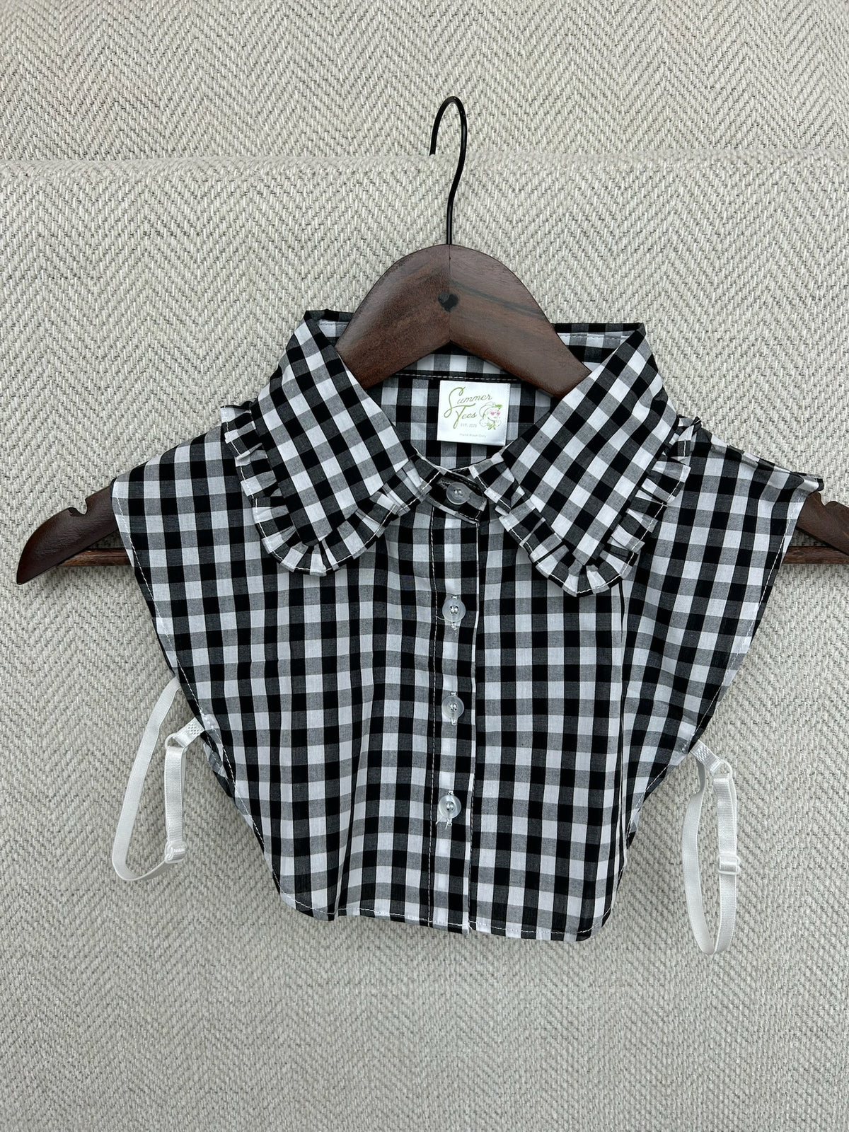 Black Gingham Collar - TGBJ
