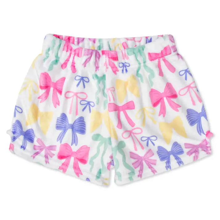 M Pretty Bows Plush Shorts