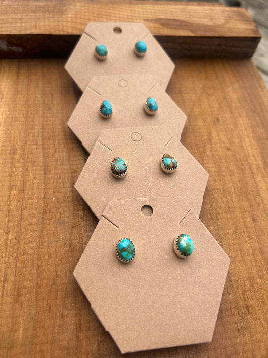 Turquoise Stud Earrings - TGBJ
