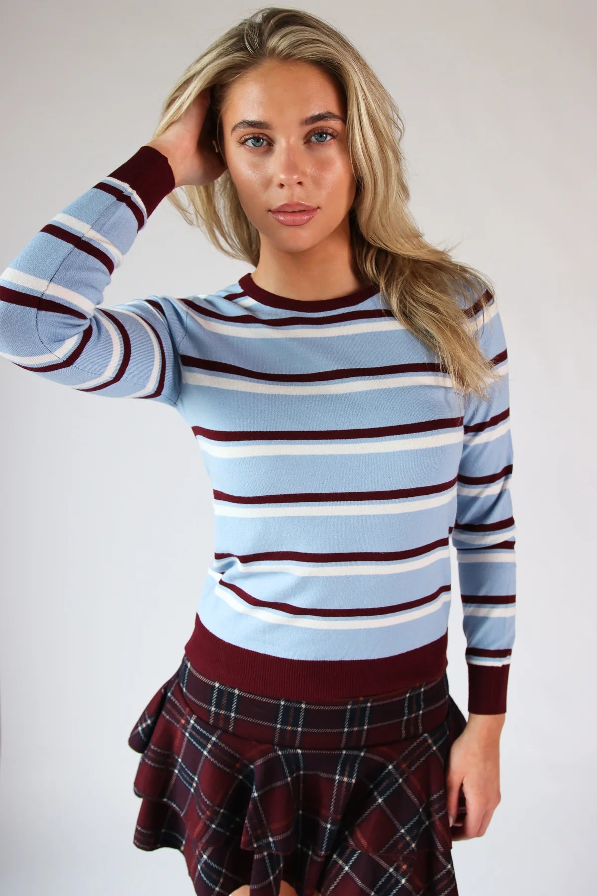 Baby Blue Stripe Sweater
