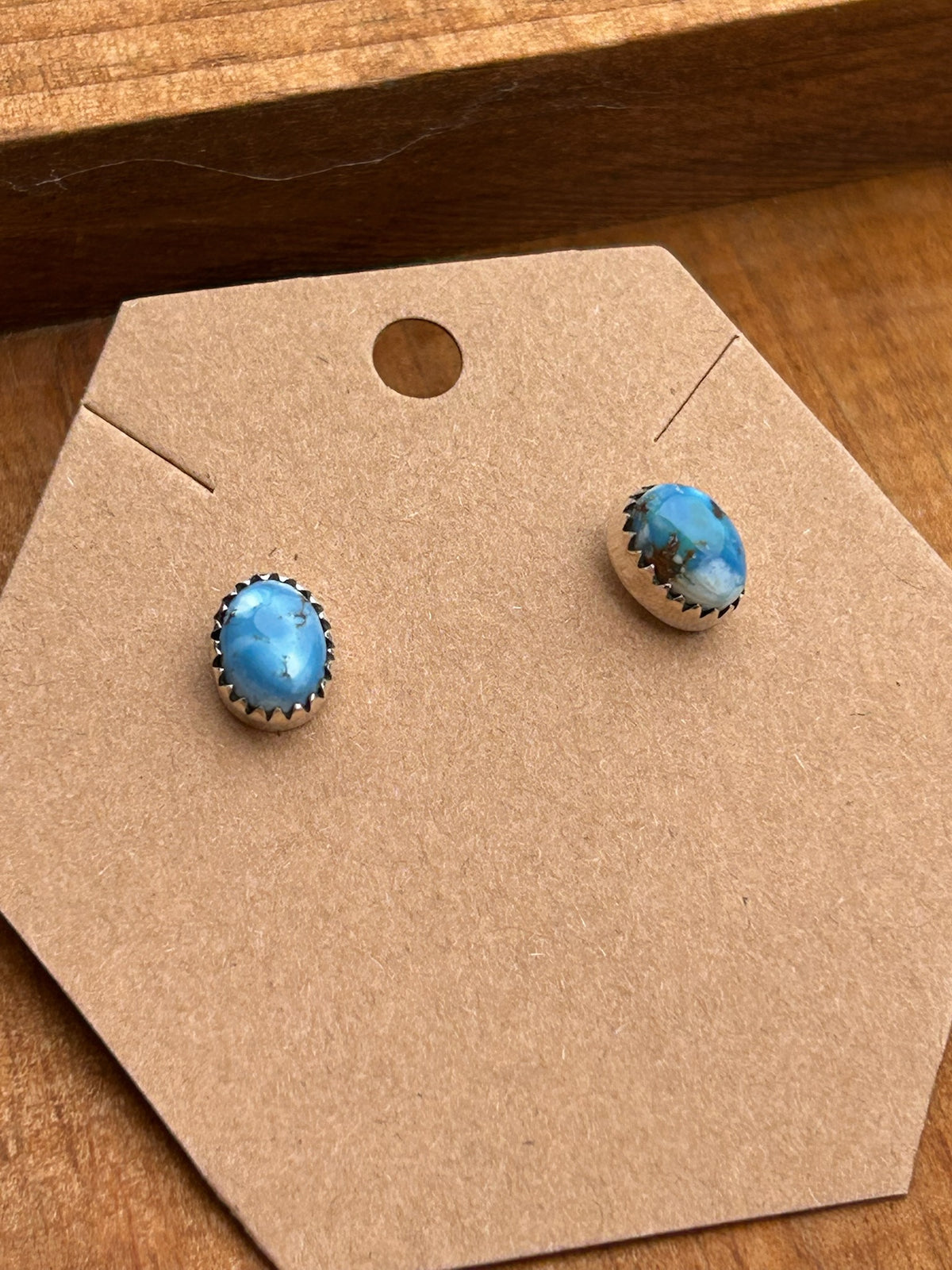 Golden Hills Turquoise Stud Earrings TGBJ