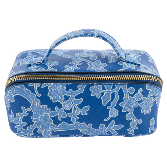 Blue Floral Mini Zip Cosmetic Bags