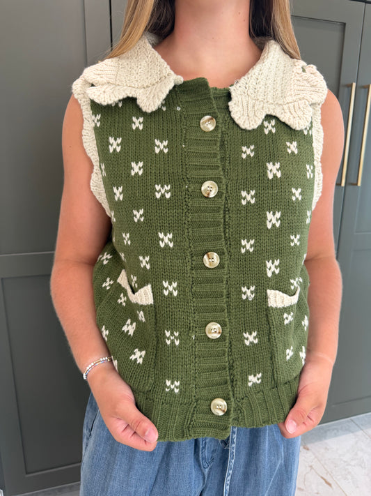 Woodland Knit Vest-TGB