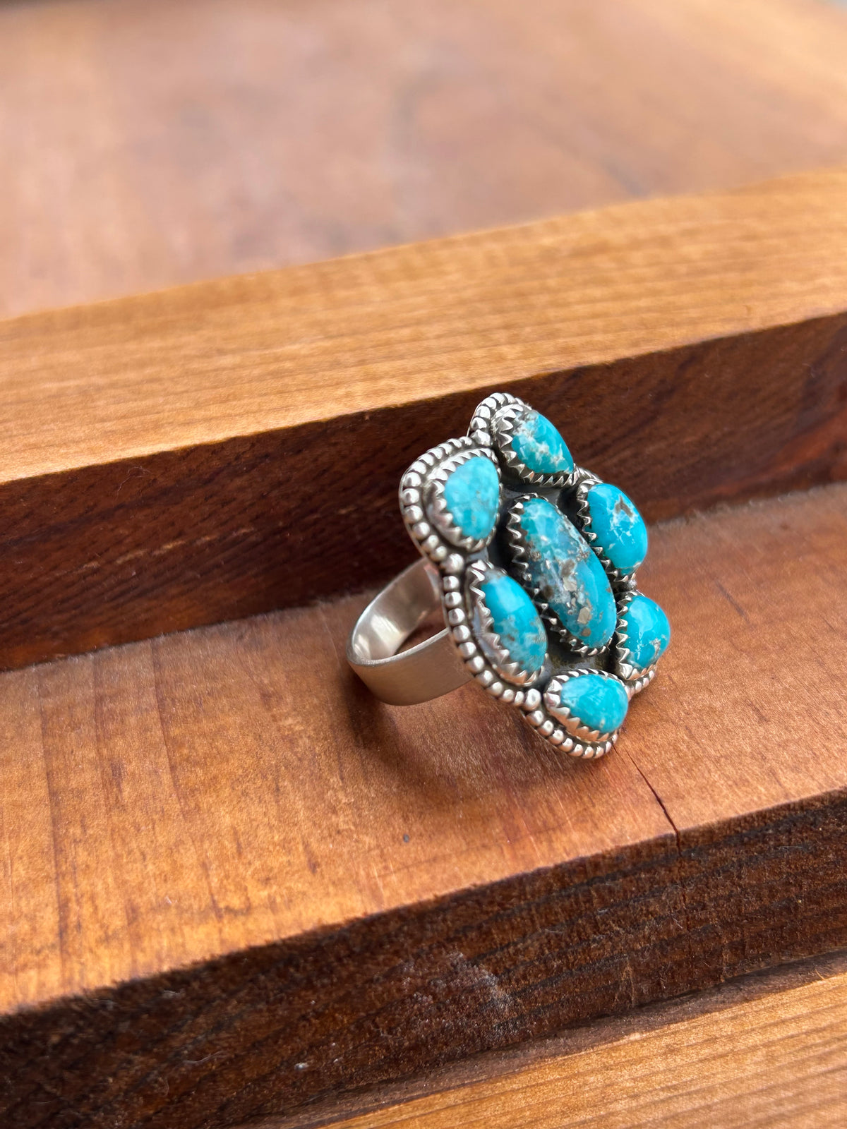 Tara Turquoise Cluster Ring - TGBJ