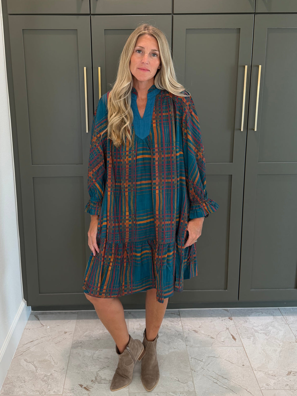 Earth Toned Dress-TGB